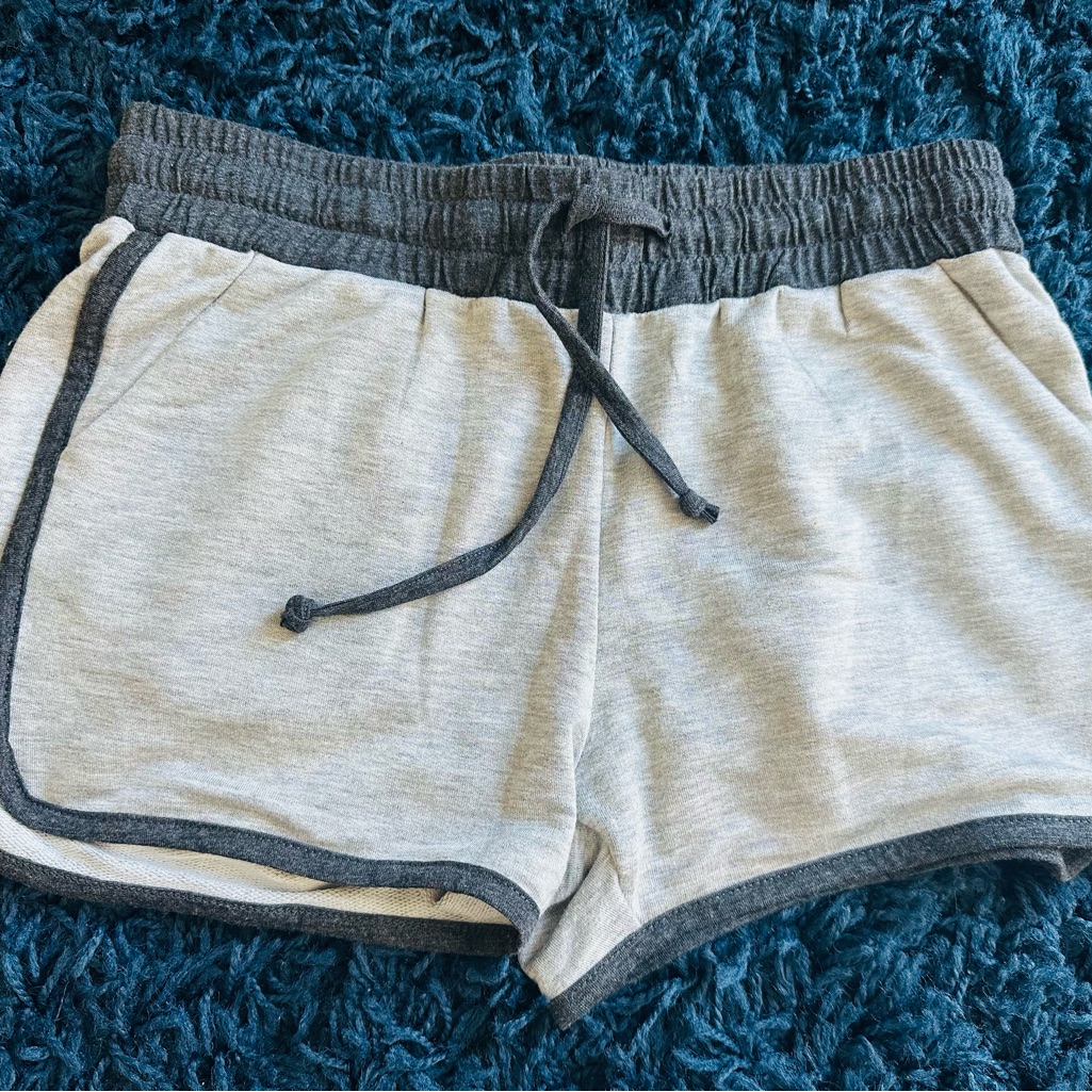 District Gray Athletic Shorts With Elastic Waistband